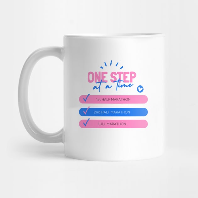 One Step at a Time - Marathon Runner by ThreadsVerse